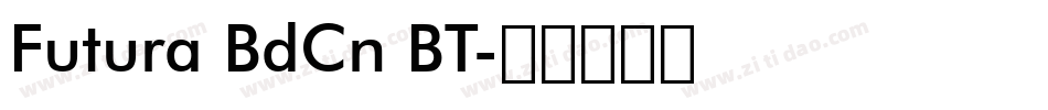 Futura BdCn BT字体转换